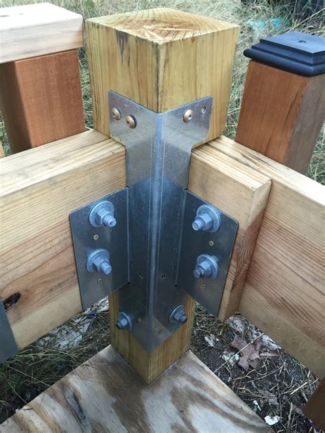 metal bracket for concrete|deck post support brackets metal.